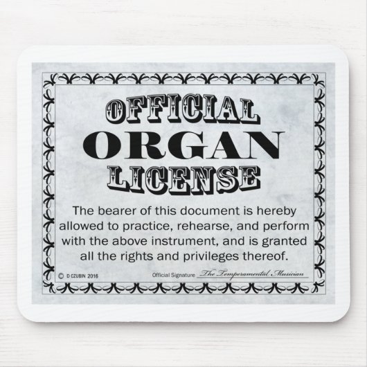 Organische vergunning muismat (Voorkant)