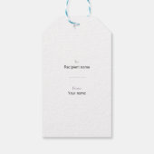 Organische violette sterren op nebula EDITABLE Cadeaulabel (Achterkant)