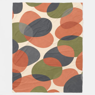 Organische Vorm, Warm Minimale Abstracte Patroon  Fleece Deken