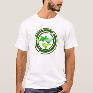 Organische vrouwen Recyclen vogels T-Shirt