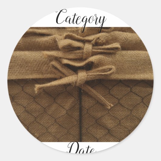 ORGANISEER! Labels mandje (Voorkant)