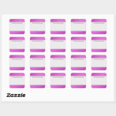 Organiseer schone etiketten één kleur roze (Vel)