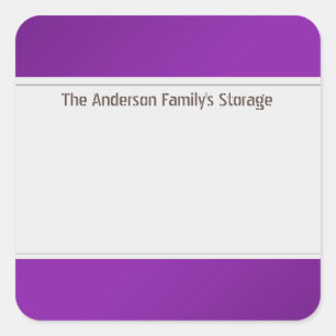 Organiser un Étiquette propre une couleur violet