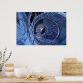 Organiseren - blauw poster (Keuken)