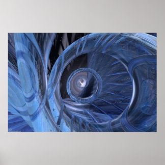 Organiseren - blauw poster