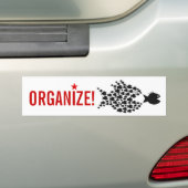 ORGANISEREN! BUMPERSTICKER (Op auto)