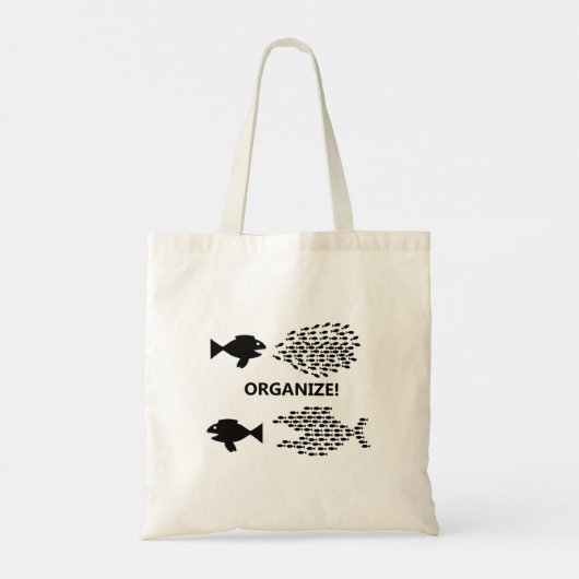 ORGANISEREN! vis Tote Bag (Achterkant)