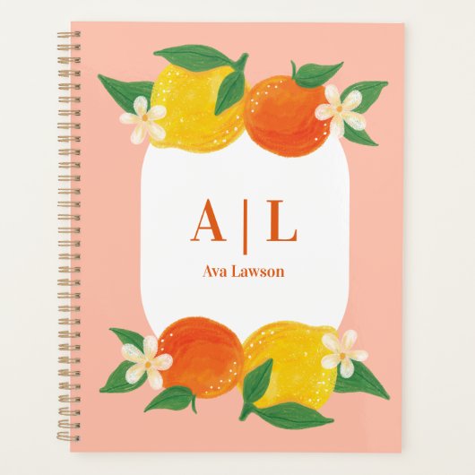 Organiseur Citron Orange Citrus (Devant)