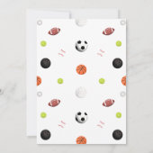 Organisons un bal Sports Invitation d'anniversaire (Dos)