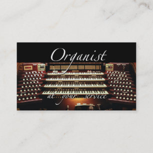 Organist bij uw de dienstvisitekaartje #2 visitekaartje