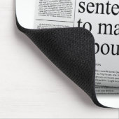 Organist headlines mousepad (Engelse spelling) Muismat (Hoek)