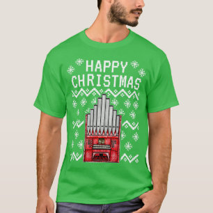 Organist Lelijke Kerst Kerk Orgel Muzikant T-shirt