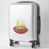 Organist Pipe Organ Logo Sticker (Koffer)