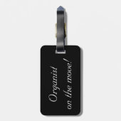 Organiste à votre étiquette de bagage de service (Dos Vertical)