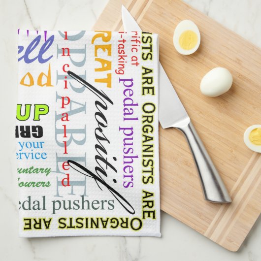 Organisten zijn dat. . .  theedoek (Quarter Fold)