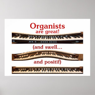 Organisten zijn geweldig poster