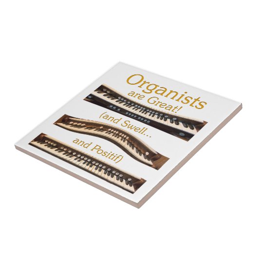 Organisten zijn geweldig tiel tegeltje (Zijkant)