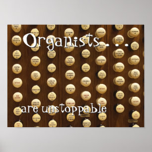 Organisten zijn onstuitbaar poster