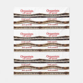 Organists are great blanket for cold concerts fleece deken (Voorkant)