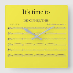 Organist's grappige klok