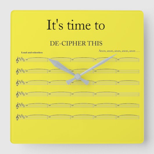 Organist's grappige klok (Voorkant)