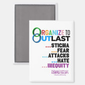 Organize to Outlast Magnet Magneet (Voorkant / Achterkant)