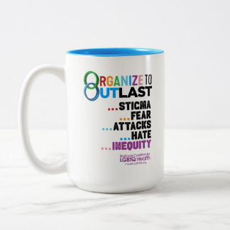 Organize to Outlast Mug Tweekleurige Koffiemok