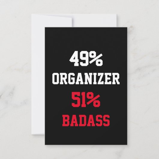 Organizer Badass Kaart (Voorkant)