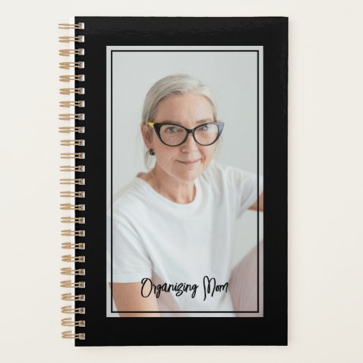 Organizing Mom Minimalist Photo Black & Gold (Devant)