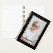 Organizing Mom Minimalist Photo Black & Gold Planner (Display)