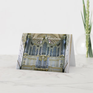 Orgel in Parijs Feestdagen Kaart