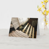Orgelmuziekkaart Kaart (Gele Bloem)