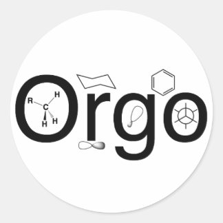 orgo stoel Sticker