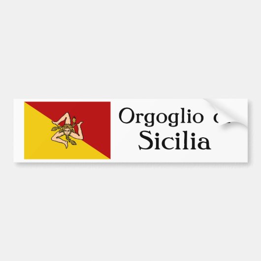 Orgoglio di Sicilia Bumpersticker (Voorkant)