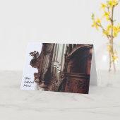 orgue à pipe en Oliwa Cathedral carte de voeux (Fleur jaune)