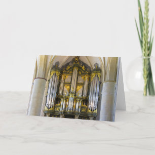 Orgue, Groningen, carte de voeux Pays-Bas
