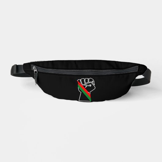 orgueil noir poing vert rouge pan drapeau africain (Recto)