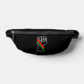 orgueil noir poing vert rouge pan drapeau africain (Poser)