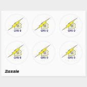 ORI 9 - Stickers ronds (Feuille)