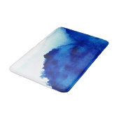 Orient Accent Waterverf Blue Badmat (Gekanteld)