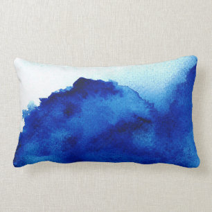 Orient Accent Waterverf Blue Kussen