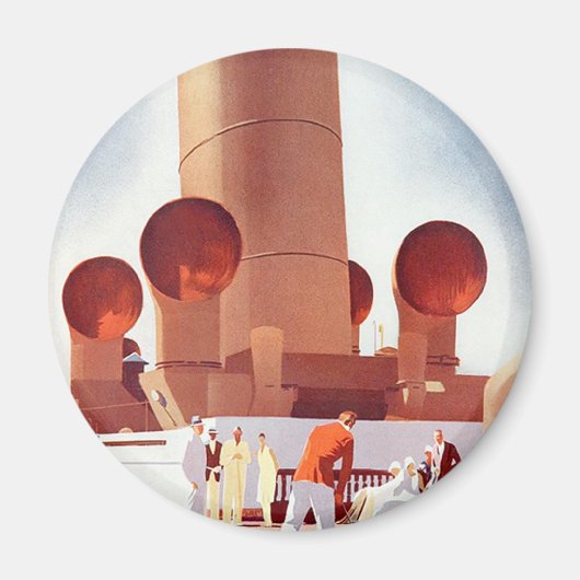 Orient Cruises Big Funnel Magneet (Voorkant)