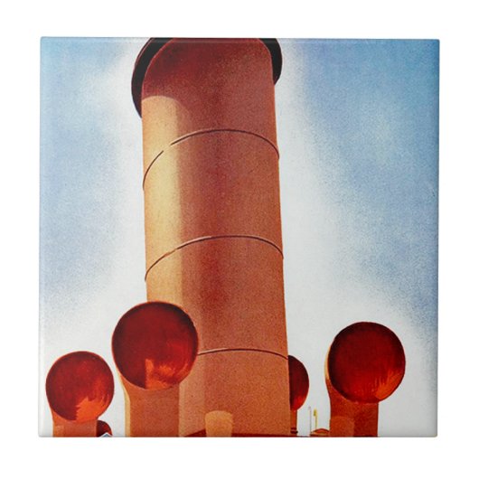 Orient Cruises Big Funnel Tegeltje (Voorkant)