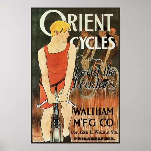 Orient Cycles Bicycle Advertisation Poster (Voorkant)