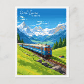Orient Express Europe vintage reisillustratie Briefkaart (Voorkant)