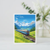 Orient Express Europe vintage reisillustratie Briefkaart (Staand voorkant)