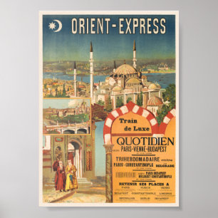 Orient Express France Affiche Vintage 1910s