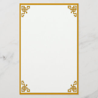 Orient Express in Gold Briefpapier