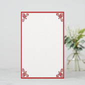 Orient Express in Red Briefpapier (Staand voorkant)