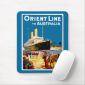 Orient Line naar Australië Muismat (Met muis)